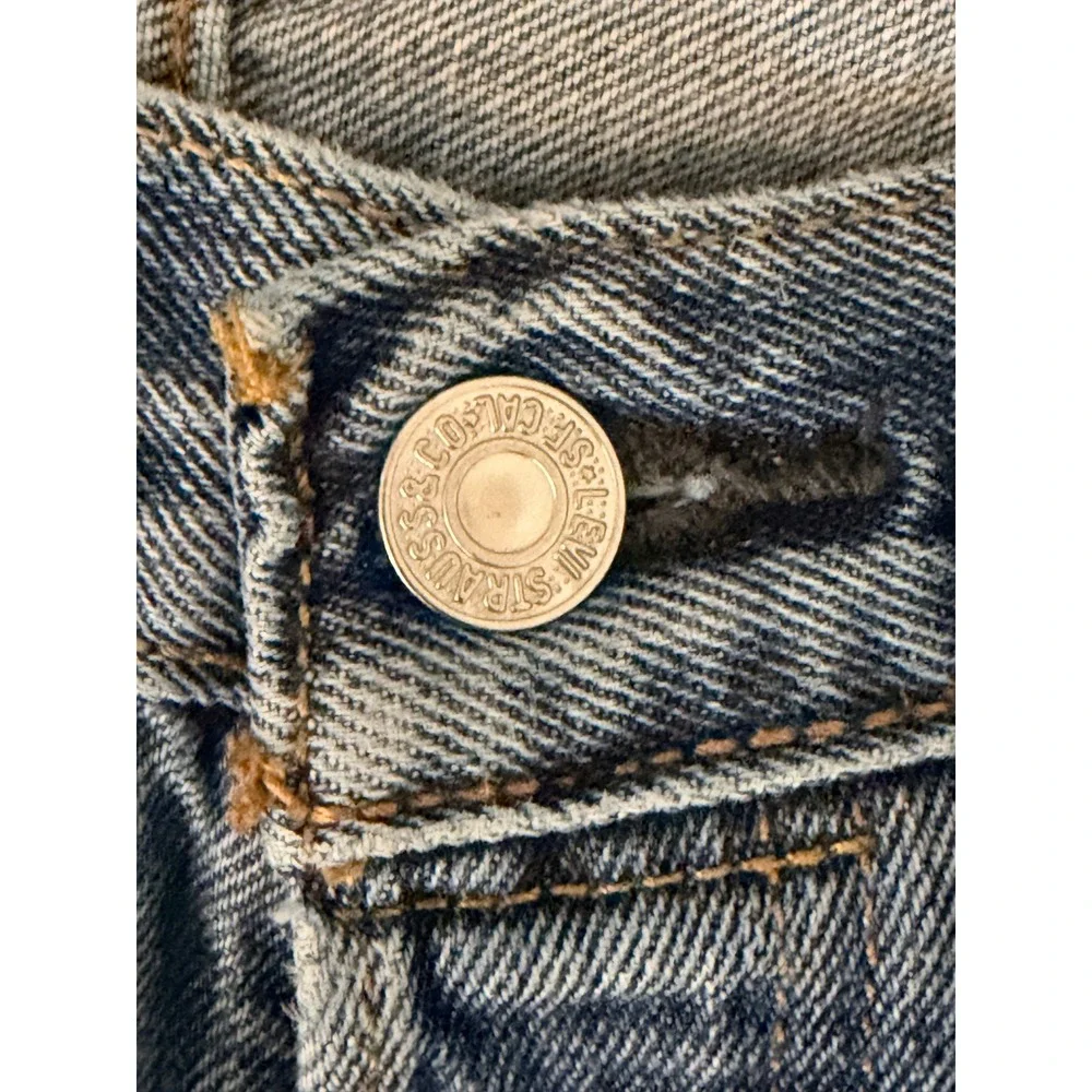 Levi's 501 Original Fit Jeans 38x29 Blue Denim Button Fly Classic Americana